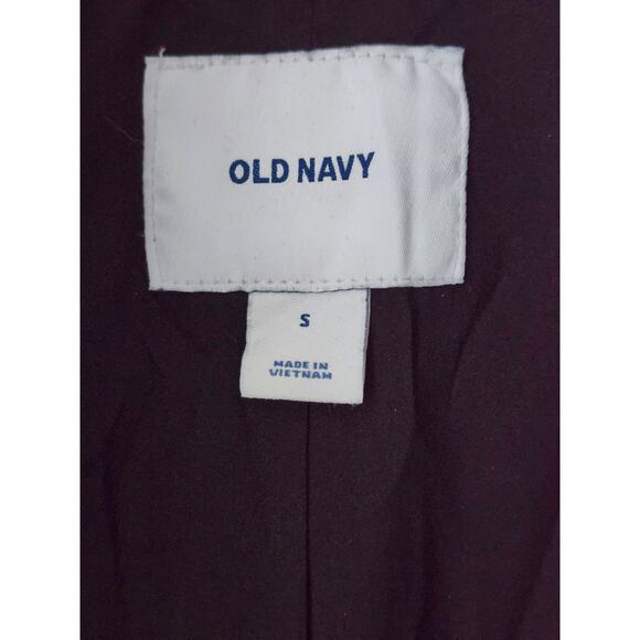 Old Navy Women's Black Midi Classic Dress Overcoat Jacket Size S A0078 - Picture 4 of 5